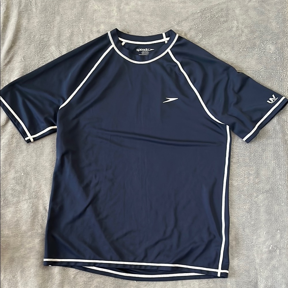 Speedo Men's Navy Swim Shirt